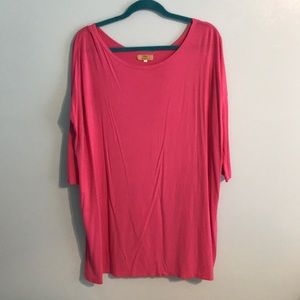 PIKO 3/4 Sleeve Pink Dress